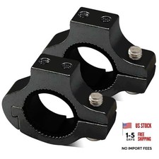 2PC Motorcycle Spotlight Mount Bracket,Multifunctional Motorcycle Fog Black