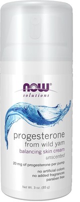 NOW Solutions, Natural Progesterone, Balancing Skin Cream, 20 mg of Natural... 