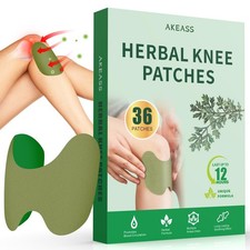 36 Count Knee Relief Patch - Warming Herbal Patches for Knee - Natural Relief H
