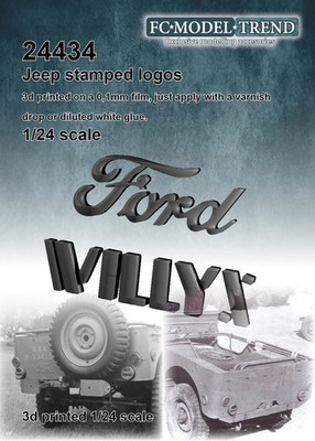 FC Model Trend 1/24 Jeep Stamped Logos