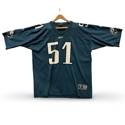 Vintage 90s Starter Eagles Jersey Mens 2XL Green Philadelphia NFL