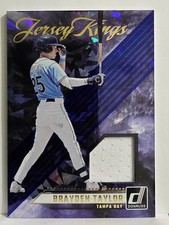 2024 Donruss #JK-BT Brayden Taylor Jersey Kings Blue Ice