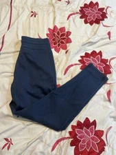 Champion Elite Cotton Blend Logo Fleece Track Joggers - Elevation Blue - Size S