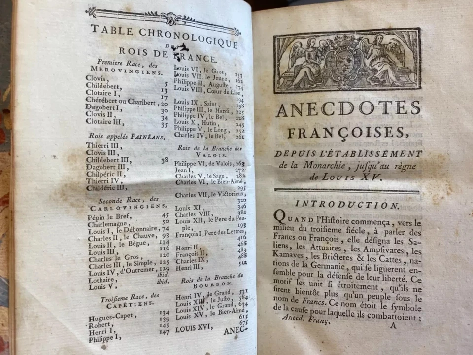 Anecdotes françoises depuis la monarchie jusqu'au règne de Louis XVI. 1774 - Photo 2/4