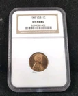 1909 VDB 1C NGC MS 64 RD LINCOLN Cent #7292
