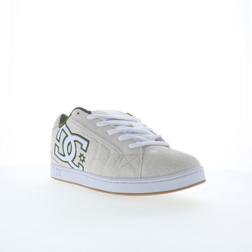 Chaussures baskets homme DC Net SE DC03260101-OWHGRN en daim blanc inspirées du skate - Photo 2/8