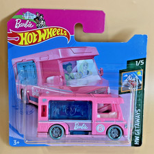 Hot Wheels Barbie Dream Camper 2021 HW Getaways 1/5 Pink Short Card Sealed 1:64