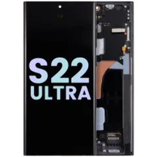 OLED Assembly With Frame For Samsung Galaxy S22 Ultra 5G Service Pack  Graphit
