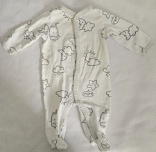 Carter's White One Piece Cloud Sleepwear US Size 3 Months/ Baby Sleepwear