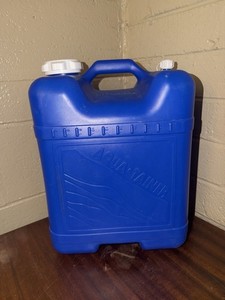 Reliance Aqua-Tainer Blue Camping Water Canister 640 fl oz Handle Reusable Tap