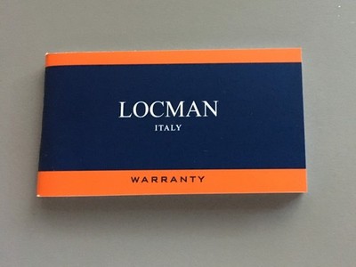 LOCMAN Garantie / Garanzia LOCMAN