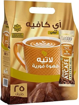 Aycafe Latte Instant Coffee Pouch, 25 Sachet