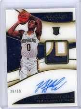2019-20 Panini Immaculate Rookie Patch Auto #112 Nickeil Alexander-Walker READ
