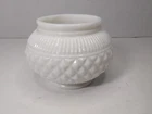 Vintage milkglass flower arranger vase made in englad white A396