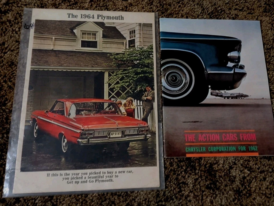 Lote De 24 Folletos De Colección 62' 64' 65' 66' 67' Chrysler Plymouth Concesionario Foto 2 de 4