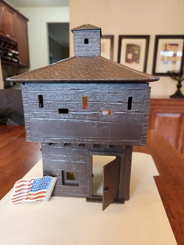 Marx 1970's BLockhouse from Fort Apache with its original American Flag