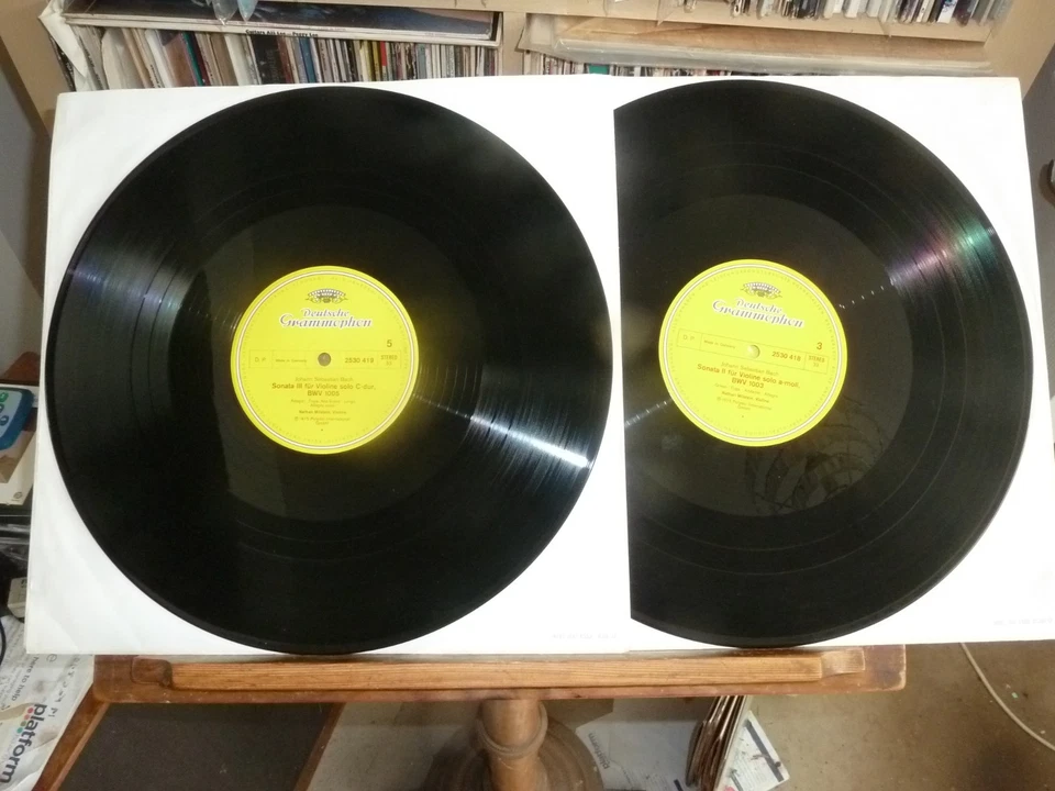 1975 Mint 1st German DG Milstein Bach Complete Sonatas & Partitas Violin 3LP Box - Image 4 of 4