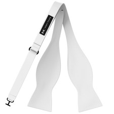 Adam Young Men's Self Tie Bow Ties Made of Sami-Glossy Satin Classic Bowtie f...