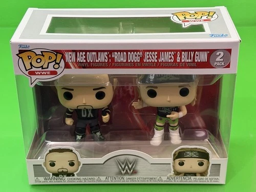 Funko Pop! WWE New Age Outlaws Road Dogg Jesse James & Billy Gunn 2 Pack New!!!