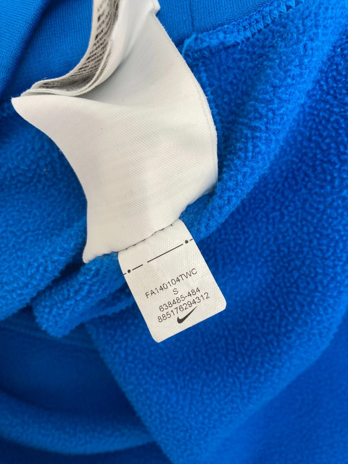 SACAI Felpa con cappuccio uomo Nike felpa con cappuccio taglia S con borsa da canguro blu 119829