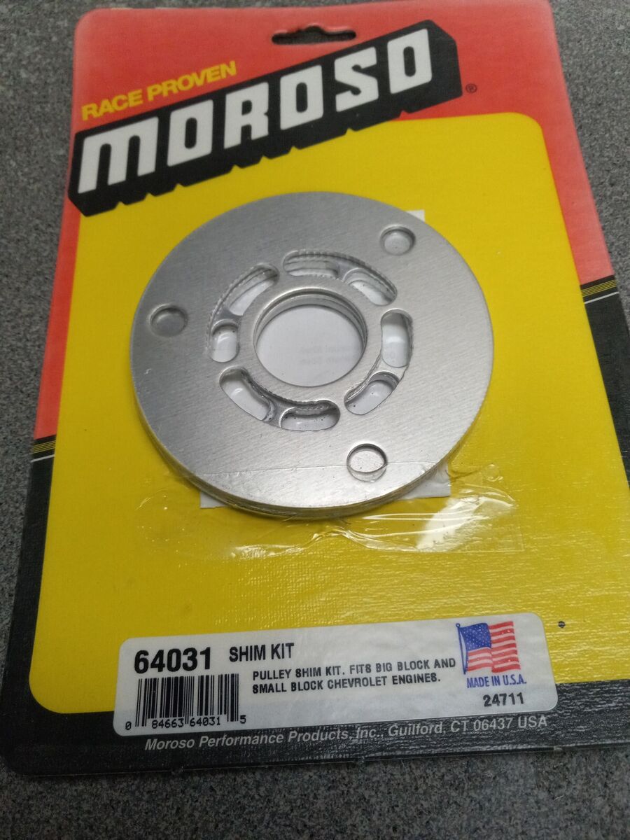Moroso Chevy V8 Crank Pulley Shim Kit Moroso Chevy V8 Crank Pulley Shim Kit