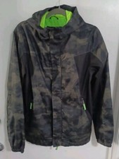 Champion Boys Windbreaker Rain Jacket Hood Camouflage Youth XL 16-18 Camo R0254