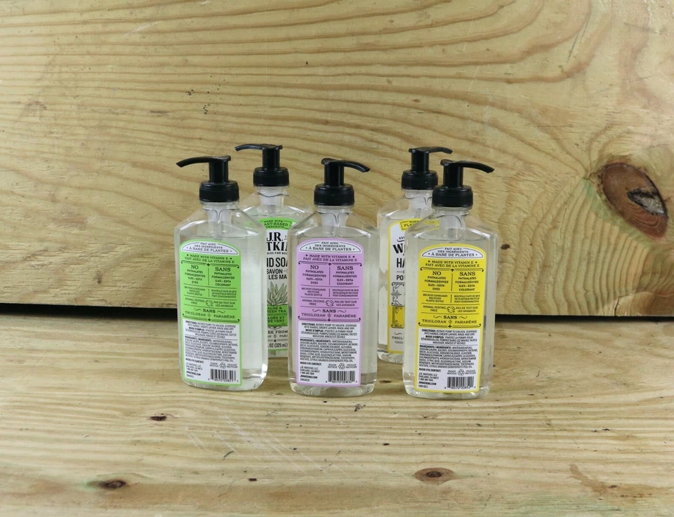 Jabón líquido de manos J.R. Watkins aloe lavanda limón 11 oz. Lote de 5 lavados a mano Foto 2 de 2