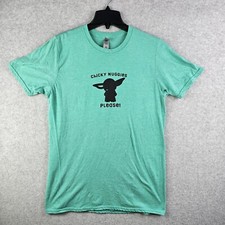 Gildan Softstyle Chicky Nuggies T Shirt Unisex Medium Green Vinyl Iron On Design