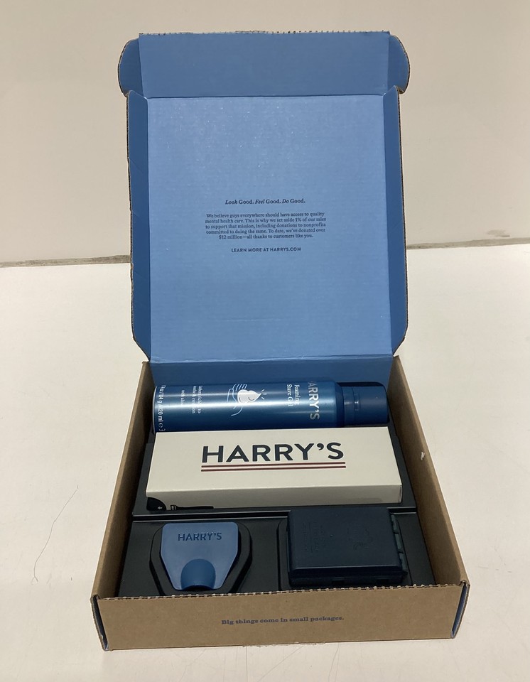 Harry's Men's Razor Set with Truman Razor, Shave Gel 4oz, 4x 5 Blade ...