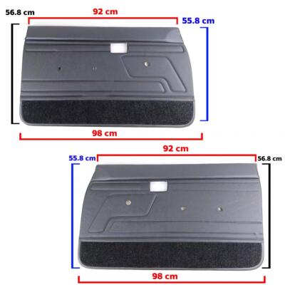 Door Panel Gray W/Carpet 2PCS Fits Toyota Hilux LN85 LN100 MK3