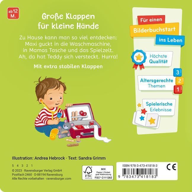 Thumbnail - Was Siehst Du? Klapp Auf, Klapp Zu Mein Zuhause | Sandra Grimm | Buch