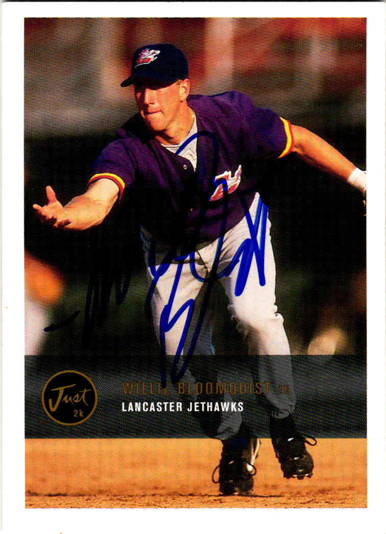 Willie Bloomquist Signed 2000 Just 2K Justifiable #208 Seattle Mariners