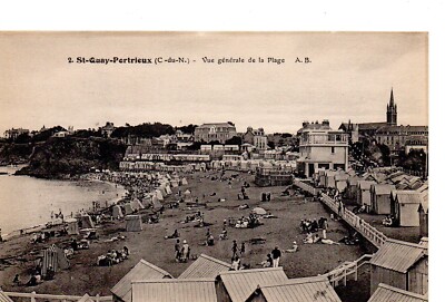 AK von St Quay Portrieux (Côtes d'Armor, 22), Gesamtansicht, 1910er Jahre