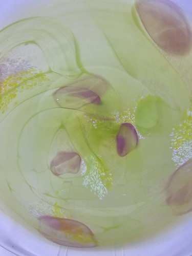 Nachtmann Bavarian Handblown Art Glass Centerpiece Bowl 15" Green - Picture 3 of 8