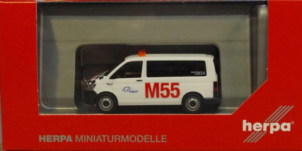 Herpa VW T6 Multivan Fraport Marshalling – Modellauto Im Maßstab 1:87