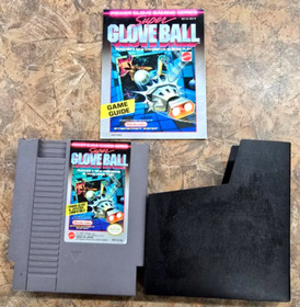 Mattel Super Glove Ball - NES (1990) Cartridge,Game Guide,Sleeve