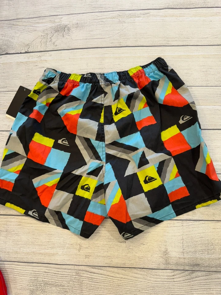 Calzoncillos boxer Quiksilver Butterbean niños jóvenes niños medianos nuevos clásicos geo estampado Foto 4 de 4