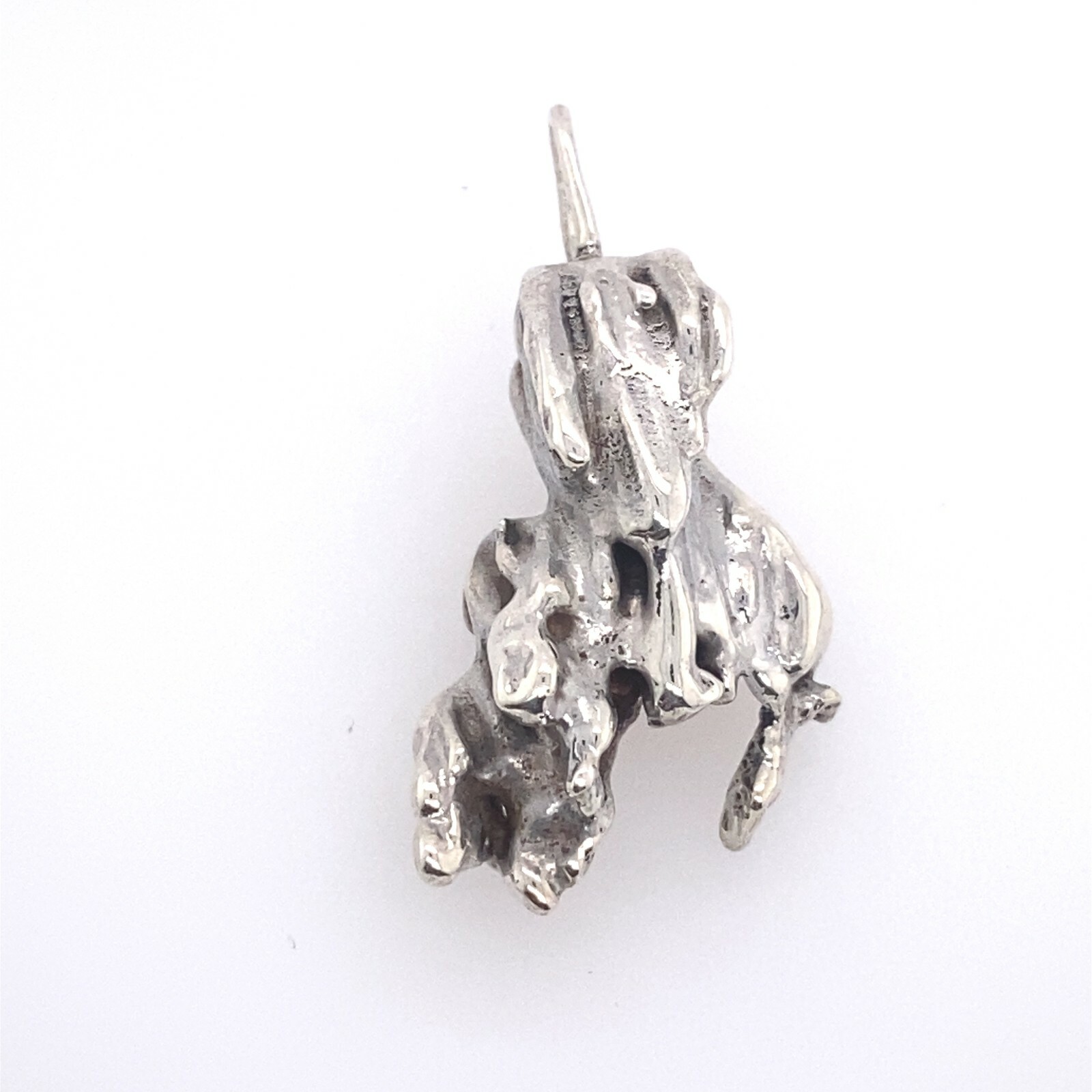 925 Silver Solid Pendant With Loop Fitting - image 1