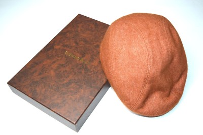 NEW STEFANO RICCI Luxury HAT Cashmere Cotton Suede CAP Size 60/61 cm Us XL Cap09
