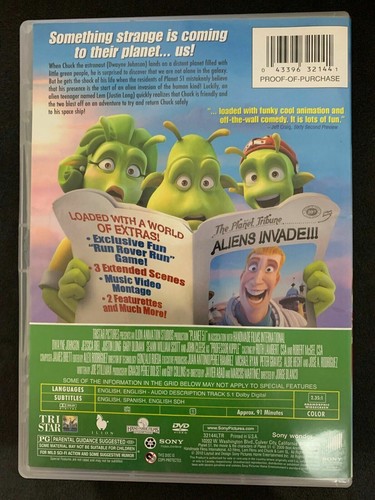 Planet 51 (DVD) Region 1 - Family Animation Film - Picture 3 of 3
