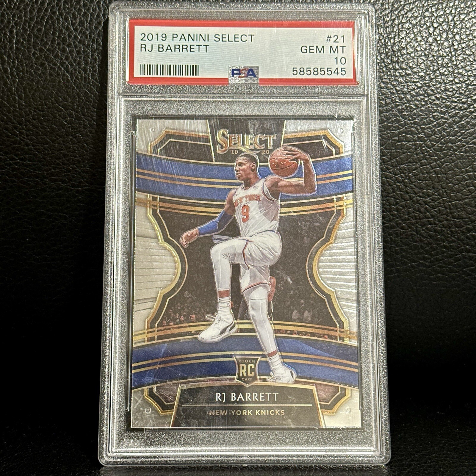 RJ Barrett 2019-20 Panini Select Rookie Concourse #21 PSA 10 Gem Mint RC Silver