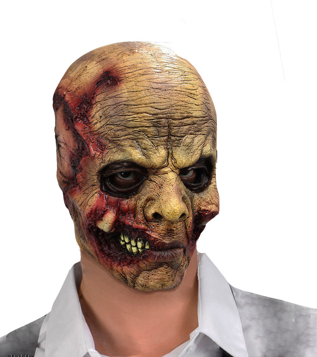 Scary Zombie Mask Full Overhead Latex Rubber Bloody Halloween Horror Maske NEW