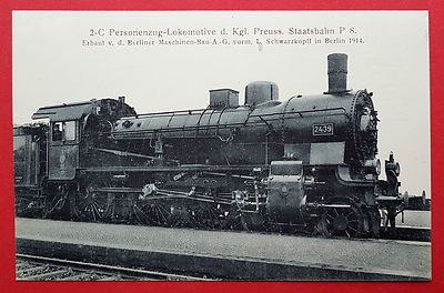 AK 2-C Personenzug Lokomotive der Kgl. Preuss. Staatsbahn P S.   ( 17373