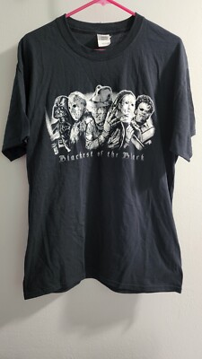 Mens L Blackest of the Black Horror Festival T Shirt