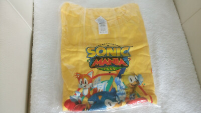 ZU VIDEOSPIEL. SONIC MANIA PLUS T-SHIRT XL NEU!