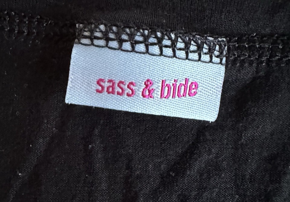 Rare Sass And Bide Black Vintage Tee eBay