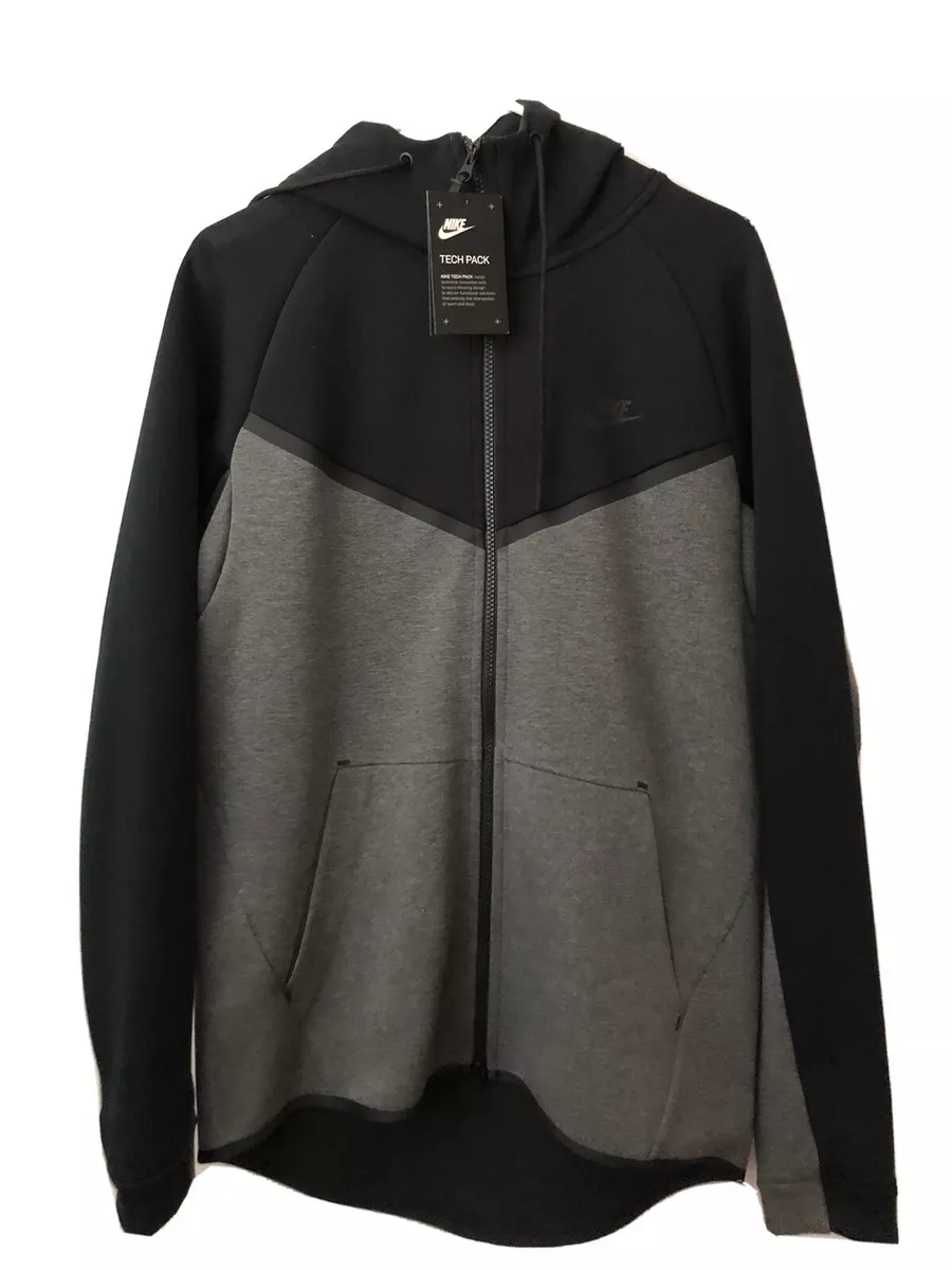 Nike tech fleece windrunner hoodie black sales