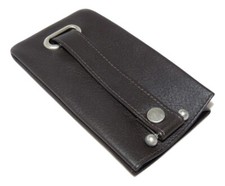 NEU Schlüsseletui Leder dunkelbraun Glocke Keyring von Mala Vatertag 581 26 Verve