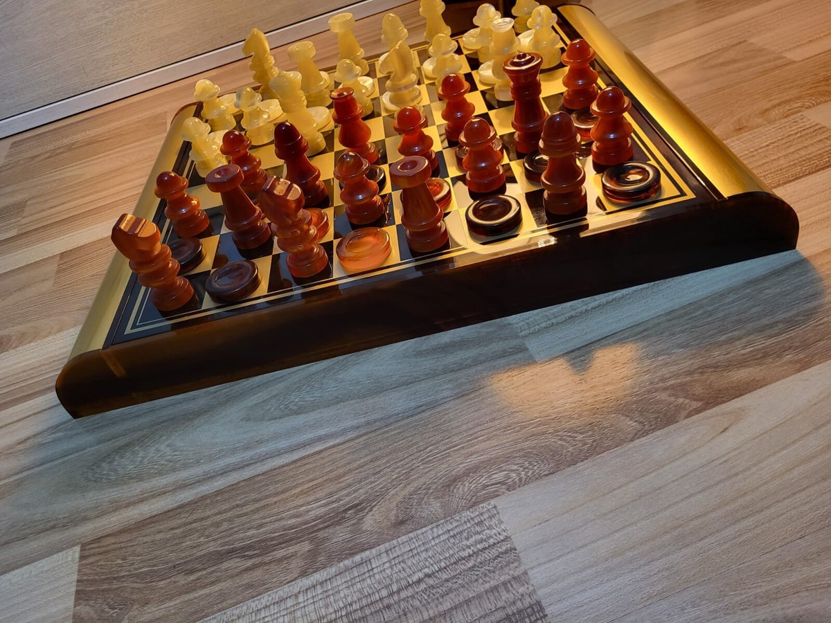 Jeu D'échecs Renzo Romagnoli - Multicolore - Fabriqué En Italie - Occasion (17 Ans+)
