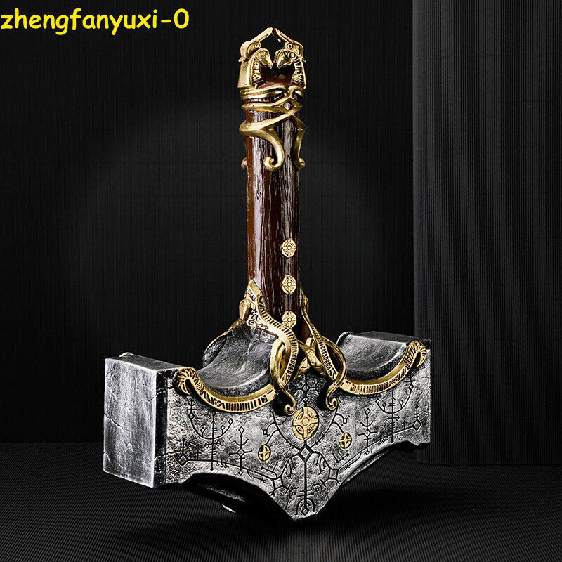 God of War: Ragnarok Thor's Hammer 1:1 Replica Game Cosplay Prop